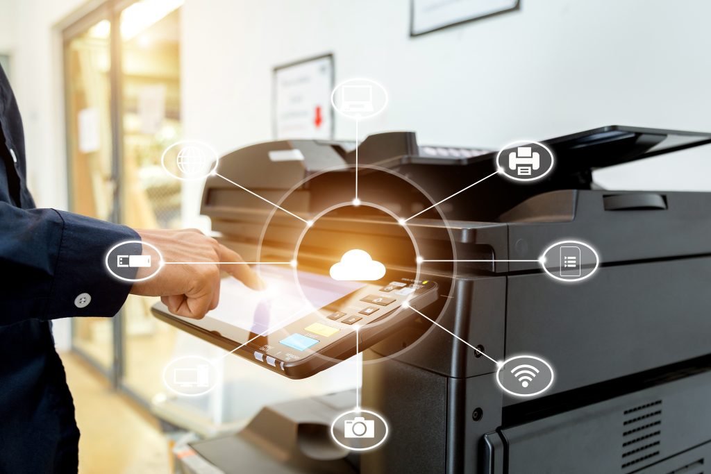 Document Scanning In A Multi Function Device For Sorage and Distrubution Via Workflow